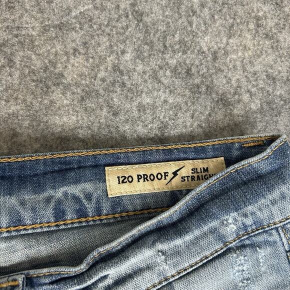 Moonshine Spirit Mens Jeans 34X30 Brad Paisley 120 Proof Slim Straight Flaw - Picture 6 of 12